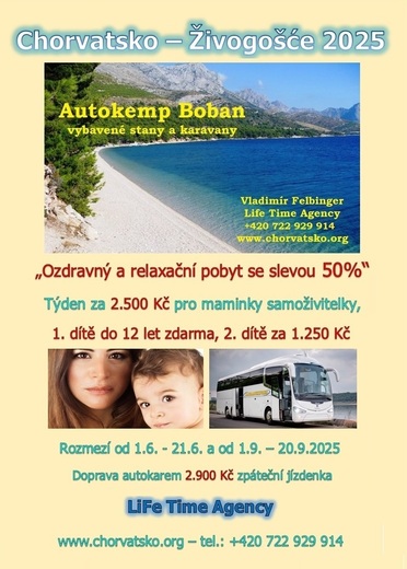 Akce - SAMOŽIVITELÉ 2025 - týdenní pobyt za 2.500 Kč